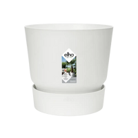 Pot Elho Greenville Rond Blanc - D18 x H17 - GREEN OASIS - SHOP Plantes vertes originales livrées à votre domicile