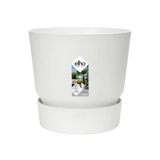 Pot Elho Greenville Rond Blanc - D18 x H17 - GREEN OASIS - SHOP Plantes vertes originales livrées à votre domicile