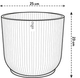 Pot Elho Vibes Fold Rond Bleu - D25 x H23 - GREEN OASIS - SHOP