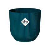 Pot Elho Vibes Fold rond Bleu - D30 x H27 - GREEN OASIS - SHOP