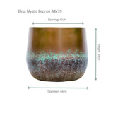Pot Elisa Mystic Bronze - 44x39 - GREEN OASIS - SHOP